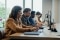 This picture shows Viessmann employees at work at laptops