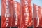 The image shows Viessmann flags in Allendorf.