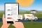 The image shows the new Viessmann MobileHeating service.