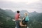The image shows a family in nature as a symbol of the responsibility we bear. 